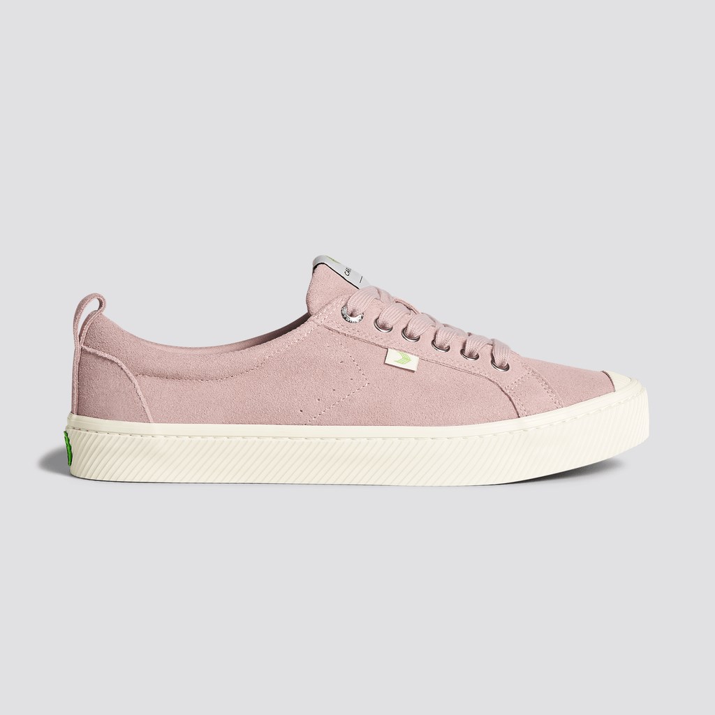 OCA LOW Cariuma Low Top Daim Rose Rouge Homme | PNH-8332357